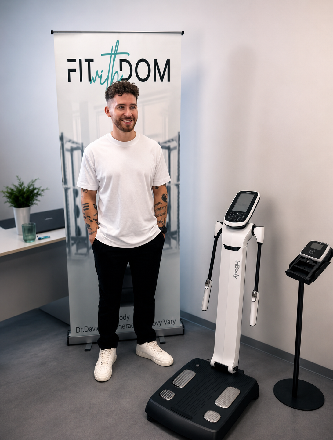 Dominik Šesták s přístrojem InBody 380 a InGrip